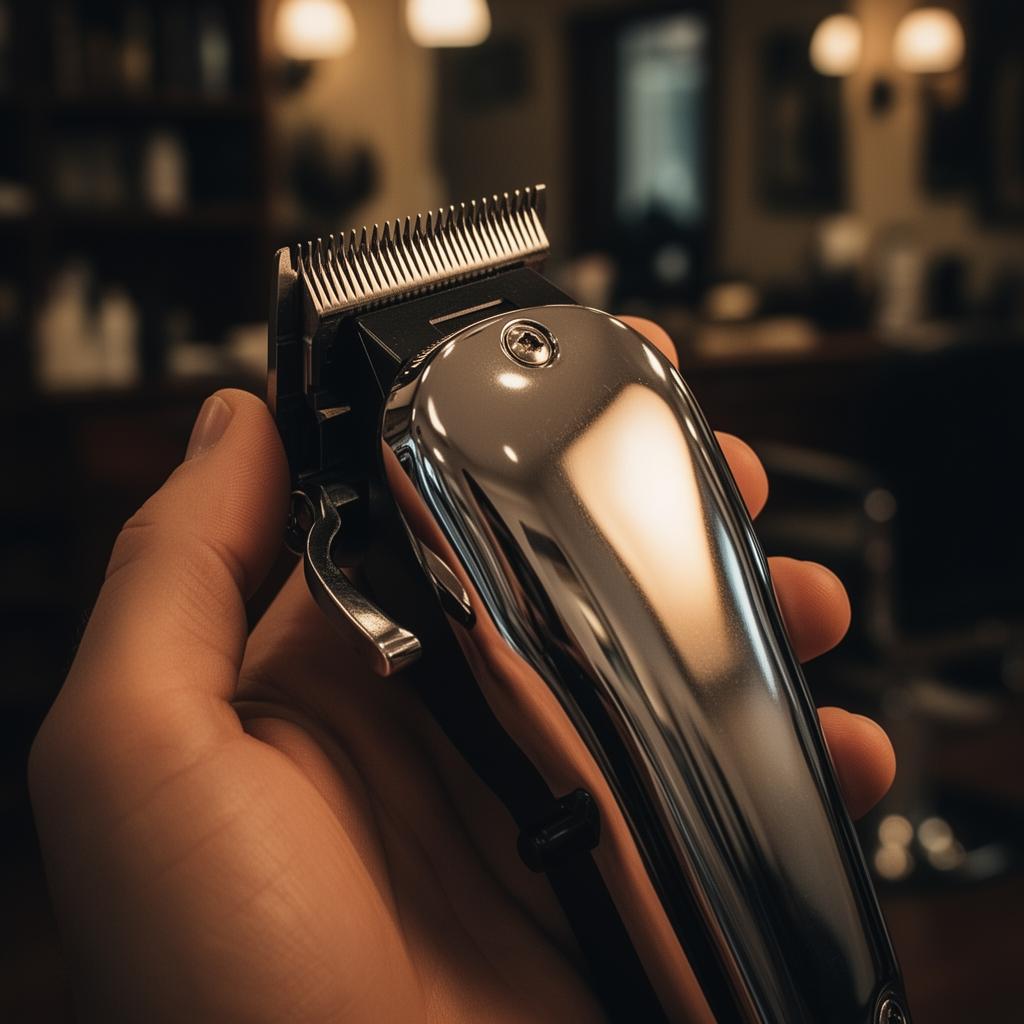 Close-up of barber clippers